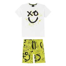 Conjunto Infantil Lemon Neon Camiseta + Bermuda Menino