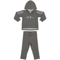Conjunto Infantil Look Jeans Moletom Mescla - MESCLA - M Conjunto Infantil Look Jeans Moletom Mescla - MESCLA - M