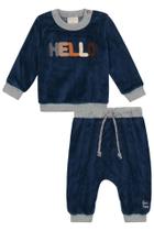 Conjunto Infantil LucBoo blusão e calça plush navalhado 80386