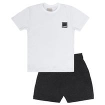 Conjunto infantil m/c cata vento be cool camiseta meia malha + bermuda moletom Conjunto infantil m/c cata vento be cool camiseta meia malha + bermuda moletom