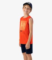 Conjunto Infantil Machão com Bermuda Rovi Kids Laranja