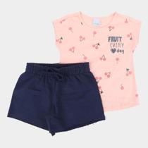 Conjunto Infantil Malwee Estampado Feminino