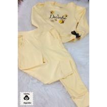 Conjunto Infantil Manga Comprida - Docinho - 100% Algodão - Menina