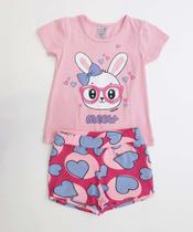 Conjunto Infantil Manga Curta Estampado Tam 1 a 3-42016