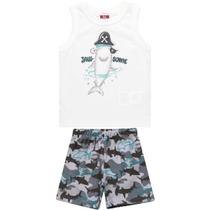 Conjunto Infantil Manga Curta Menino Bee Loop Ref. 13951