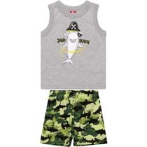 Conjunto Infantil Manga Curta Menino Bee Loop Ref. 13951