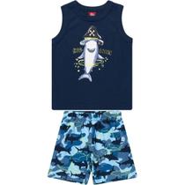 Conjunto Infantil Manga Curta Menino Bee Loop Ref. 13951 Conjunto Infantil Manga Curta Menino Bee Loop Ref. 13951