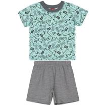 Conjunto Infantil Manga Curta Menino Bee Loop Ref. 13952