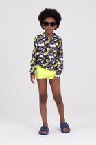 Conjunto Infantil Manga Longa UV 50+ Tintas Amarelo