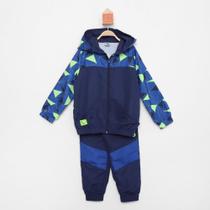 Conjunto Infantil Marlan Jaqueta e Calça Em Microfibra New Geométrico Masculino