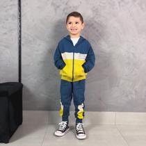Conjunto Infantil Masculino Angerô Bled Moletom - Azul Marinho Conjunto Infantil Masculino Angerô Bled Moletom - Azul Marinho