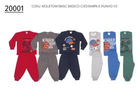 Conjunto Infantil Masculino Blusa e Calça Moletom 1 ao 3