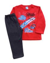Conjunto Infantil Masculino Blusão ML + Calça WRK