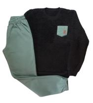Conjunto Infantil Masculino Blusão ML e Calça TileeSul Conjunto Infantil Masculino Blusão ML e Calça TileeSul
