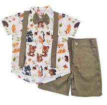 Conjunto Infantil Masculino Bosque/Floresta Encantado