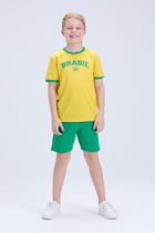 Conjunto Infantil Masculino Brasil Copa Verão