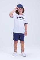 Conjunto Infantil Masculino Brasil Copa Verão Conjunto Infantil Masculino Brasil Copa Verão