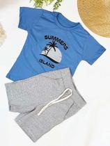 conjunto infantil masculino,camisa azul com short preto conjunto infantil masculino,camisa azul com short preto