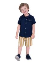 Conjunto Infantil Masculino Camisa + Bermuda Milon 15091