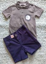 Conjunto Infantil Masculino Camisa Polo + Bermuda Mundi