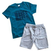 Conjunto Infantil Masculino Camiseta Bermuda 113161 - Malwee Kids