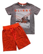 Conjunto Infantil Masculino Camiseta + Bermuda Glinny Conjunto Infantil Masculino Camiseta + Bermuda Glinny