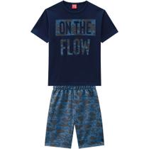 Conjunto Infantil Masculino Camiseta + Bermuda Kyly