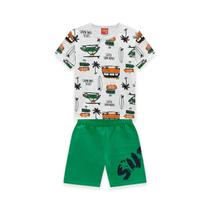 Conjunto Infantil Masculino Camiseta + Bermuda Kyly