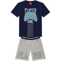 Conjunto Infantil Masculino Camiseta + Bermuda Kyly