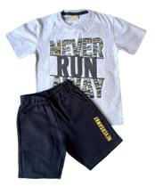 Conjunto Infantil Masculino Camiseta + Bermuda Milon