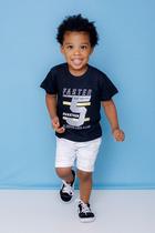 Conjunto Infantil Masculino Camiseta + Bermuda Passagem R.9611