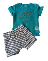 Conjunto Infantil Masculino Camiseta + Bermuda Perfect Boys