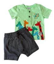 Conjunto Infantil Masculino Camiseta + Bermuda Perfect Boys