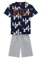 Conjunto Infantil Masculino Camiseta com Bermuda 111618