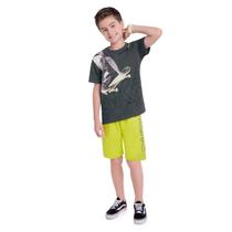 Conjunto Infantil Masculino Camiseta com Bermuda 111621