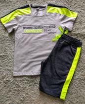 Conjunto Infantil Masculino Camiseta Connected + Bermuda Alekids Conjunto Infantil Masculino Camiseta Connected + Bermuda Alekids
