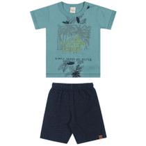 Conjunto Infantil Masculino Camiseta E Bermuda Coqueiro