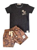 Conjunto Infantil Masculino Camiseta e Bermuda ioLuig!