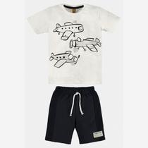 Conjunto Infantil Masculino Camiseta e Bermuda - Up Baby