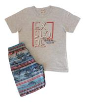 Conjunto Infantil Masculino Camiseta MC + Bermuda Brandili Club
