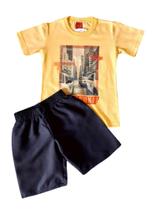 Conjunto Infantil Masculino camiseta MC + Bermuda Elian