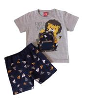Conjunto Infantil Masculino Camiseta MC + Bermuda Kyly
