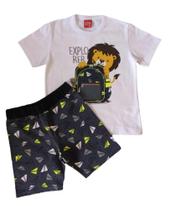 Conjunto Infantil Masculino Camiseta MC + Bermuda Kyly