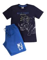 Conjunto Infantil Masculino Camiseta MC + Bermuda TileeSul