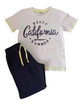 Conjunto Infantil Masculino Camiseta MC + Bermuda Vindi Malhas