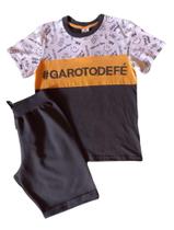 Conjunto Infantil Masculino Camiseta MC + Bermuda Vindi Malhas