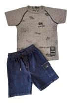 Conjunto Infantil Masculino Camiseta MC e Bermuda ioLuig!