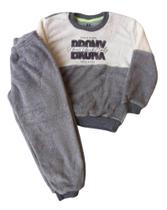 Conjunto Infantil Masculino Casaco + Calça em Pelo Tileesul