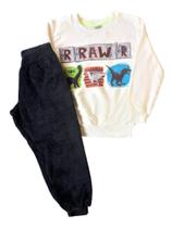 Conjunto Infantil Masculino Casaco + Calça em Pelo Tileesul