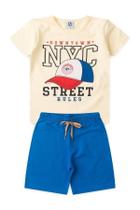 Conjunto Infantil Masculino Centro da Cidade Tamanho:3 anosCor:Off White Conjunto Infantil Masculino Centro da Cidade Tamanho:3 anosCor:Off White